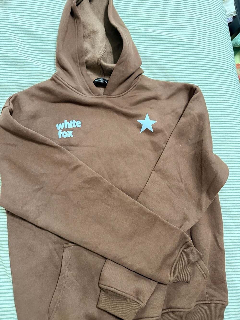 White Fox From The Archives Hoodie Brown